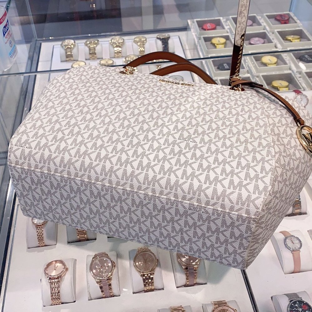 MK LG JST CHAIN TOTE VANILLASIGNATURE - Picture 4 of 4